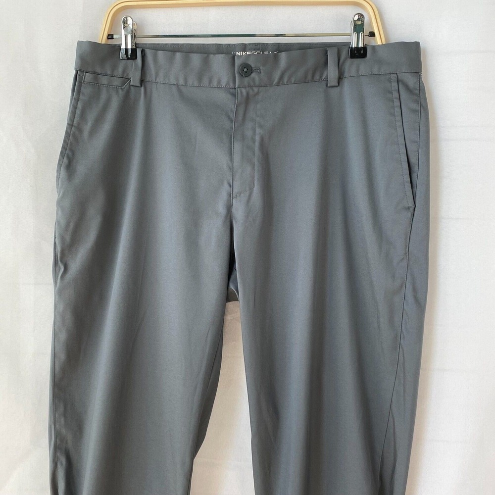 NIKE Tour Performance Dri-Fit Golf Pants Men 34x32 Gray Straight Leg Outdoor - Picture 3 of 12